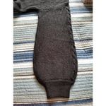 BP Black Chunky Knit Cropped Long Sleeve Oversized Sweater Mock Neck Womens Sz L Photo 5