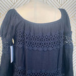 Bailey 44 Mykonos Crochet Dress in Black Photo 6