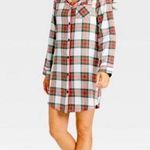 Women’s Wondershop Plaid Flannel Holiday Sleep Shirt Nightgown Size XS Photo 0