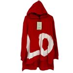 Burberry  Red Oversized Aurore Love Hoodie Size L NEW Photo 1