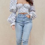 House Of CB  Bria High Rise Straight Leg Jeans Faded Black Stretch large Photo 0