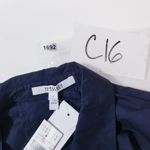 Derek Lam 10 Crosby Navy Collared Poplin Shirt Dress Pleated School Girl Blue Size 0 Photo 12