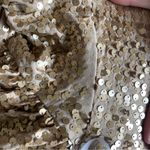 Frederick's of Hollywood Frederick’s of Hollywood Gold Sequin One Shoulder Mini Dress Size Small Photo 4