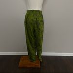 Vintage Michael Carrie Pants Lounge Buildings Art To Wear Lagenlook Green Black Size L Photo 8