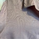 Chico's  Paisley Jacquard Satin Blouse Size 3X Lilac Career Office Dressy Business Photo 2
