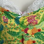 Lilly Pulitzer  soft stretchy night gown monkey jungle print lace Y2k green M Photo 1