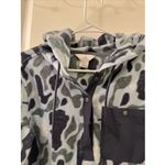 Ascend Hoodie Women's XS Multi Camo Print Long Sleeve Drawstring 1/4 Snap Button Photo 1