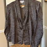 Anna Kriste One Button Light Jacket Vintage NWT Size 8‎ Gray Photo 0