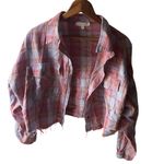 Gilded Intent  Pink Plaid Button-Down Shirt Photo 1