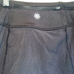Athleta Athlete tennis skirt 8 black reflective shorts mini elastic waist pockets Photo 4
