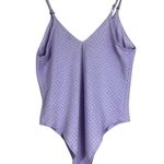 Wild Fable Bodysuit Womens XL Lavender Purple Pointelle Knit Stretch Clean Girl Photo 2