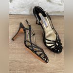 Luciano Padovan Patent leather slingback dress heel size 39/8.5 Black Photo 2