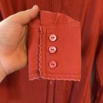 Oilily Burnt Orange Red Button Down Shirt Size 38 Photo 7