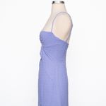 Rumer. Flocked Maxi Keyhole Dress. Purple Size XS Photo 9