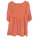 Madewell Marianna Puff-Sleeve Mini Dress Ground Clove Burnt Orange color raglan Photo 6