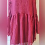 BuddyLove NWT Buddy Love Smoke Loose Tunic Dress Medium Floaty Sleeves Pink Size M Photo 1