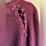 Hippie Rose Cardigan by - cherry coke color, size Large- love the back grommets Photo 6