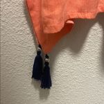 Venus Coral Coverup with Navy Design Photo 3