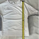 Athleta ‎ 24/7 Striped Crew Sweatshirt - White Black Stripe - Size xs Photo 5