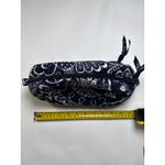 Vera Bradley Twirly Birds Navy Toiletry Makeup Bag Pouch 11x5 Plastic Interior Photo 9