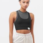 Jordan WOMENS MESH CROPPED TOP BLACK & GRAY SIZE XS Photo 1