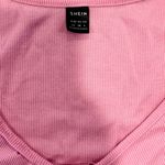 SheIn Pink and Black Women’s Baby Tee Cropped Shirt Set - Size: Medium Photo 2