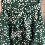 Allison New York Green White Floral Print Faux Wrap Dress Size S Photo 6