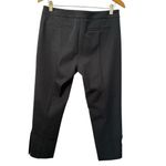 Ecru  Straight Leg Cropped Side Zipper Pants Photo 3