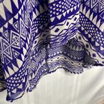 Forever 21  Tribal High Low Keyhole Sleeveless Open Back Tie Dress Medium Purple Photo 5