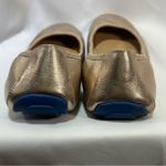 Me Too  Gold Leather Ballet Flats Blue Sole Size 6 Cushioned Insole Photo 2