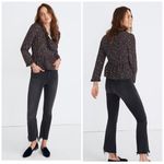 Madewell  Silk Ruffle-Hem Wrap Top in Starry Night Photo 3