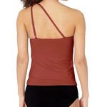La Blanca Women's Island Goddess One Shoulder Keyhole Tankini Swimsuit Photo 1