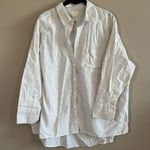 Altar'd State Altar’d State Striped Button Down White Tan Medium Photo 0