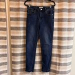 Elan  Darkwash Distressed‎ Hem Jeans Size Medium Photo 1