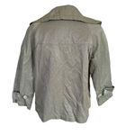 Talbots  Petites 4P 3/4 sleeve wide collar cropped swing utility jacket women's Photo 3