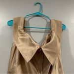 La Femme  28103 Off-the-Shoulder Rouched Satin Trumpet Gown Champagne Photo 7