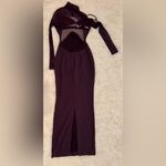 House Of CB NWOT  'Safiya' Long Sleeve Cocktail maxi gown sz S plus cup Photo 7