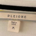 Pleione Anthro Black White Striped Tunic Tee Women’s Size Medium Springs Top Photo 2