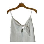 Alice + Olivia  Dress Women 0 White Tie Front Roe Fit & Flare Slip Babydoll Mini‎ Photo 4