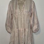 Blue Island Beach Boho Chic Aztec Swim Coverup Mini Dress Women’s M Medium Pink Photo 0