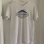 Patagonia Unisex Small Slim Fit White Fitz Roy Crest Ventura California Tee Photo 0
