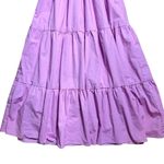 WAYF Wisteria Pink Tiered Cotton Midi Summer Dress Womens L Photo 3