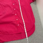 Maeve  by Anthropologie Bennet Button Down Shirt Bright Pink Oversized M Photo 11