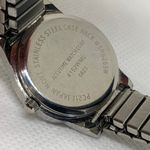 Women’s Accutime wrist watch silver tone 28mm round quartz analog running Photo 6