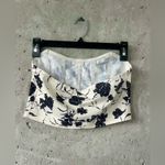 floral corset crop top Black Size 4 Photo 4