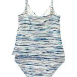 La Blanca  Swimwear Tonal Tidal Striped Tankini Set Blue Cream Size Small | 6/8 Photo 2