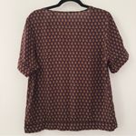 Scotch & Soda  Floral Pullover Blouse Shirt Top Medium Multicolor Black Blue Red Photo 5