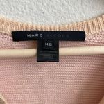 Marc Jacobs Light Pink Creme Coquette Floral Print Button Up Lace Knit Sweater Photo 6