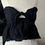 American Eagle  Peplum tie front strapless top Photo 0