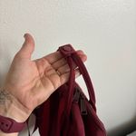 Hot Style Mini Bestie Backpack in Dark Red Diaper Bag Purse Carry On Photo 9